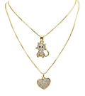 Sparkling Kitty & Heart Layered Set