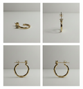 The Celestial Star-Accent Hoops