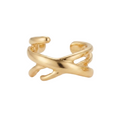 Intertwined Gold Ear Cuffs