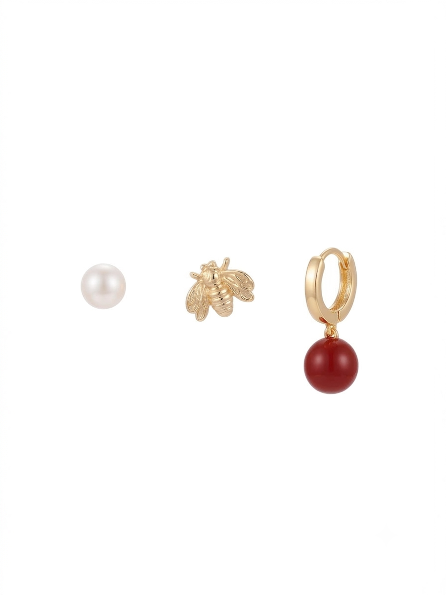 The Queen Bee Single Earring Trio