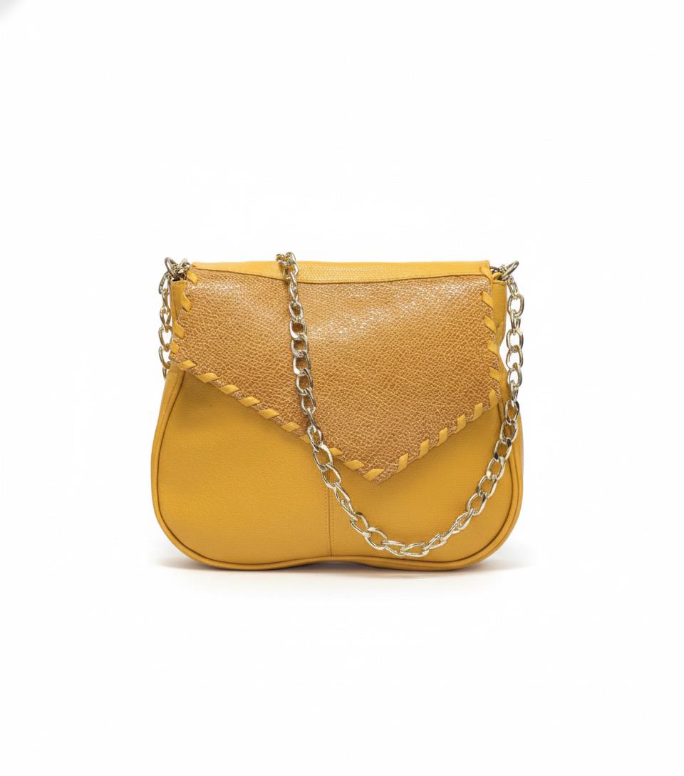 Leather Saddle Crossbody Bag