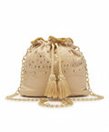Champagne Gold Handmade Drawstring Bag