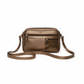 Antique Bronze Leather Crossbody Bag