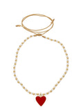 Amour Pearl & Enamel Choker