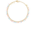 The Festival Rainbow Enamel Anklet