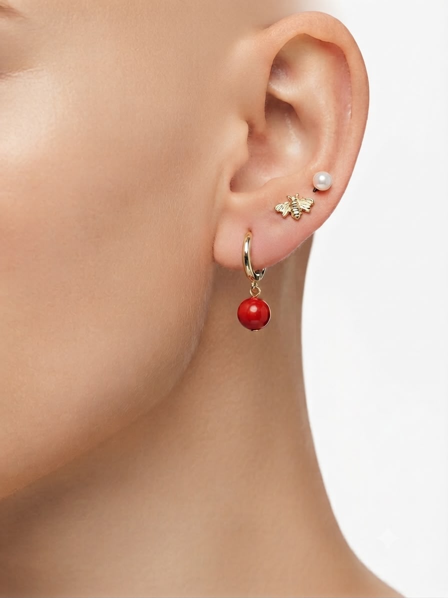 The Queen Bee Single Earring Trio